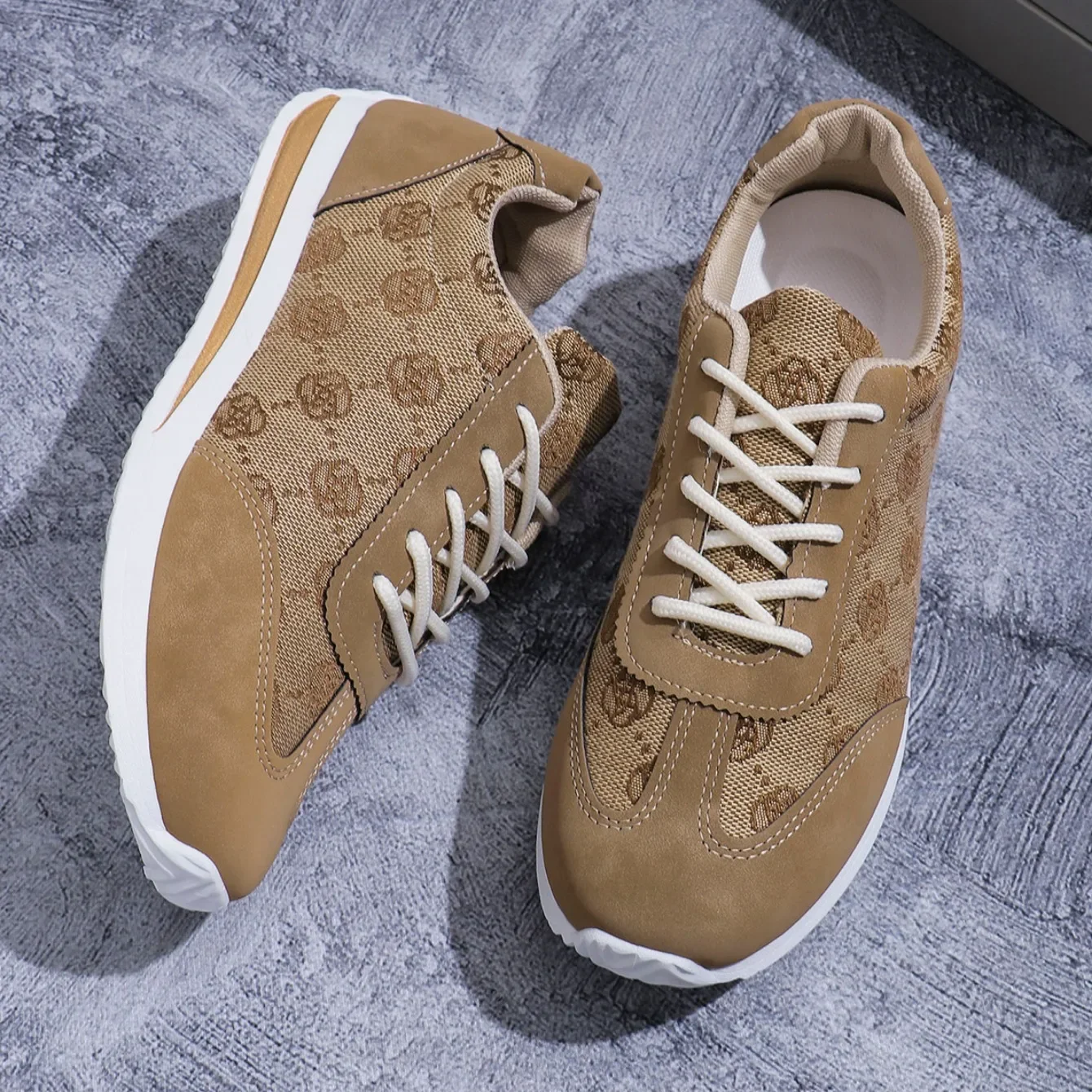 Casual Comfortable Designer Mouth Breathable Cross Strap Flat Sneakers - Image 5