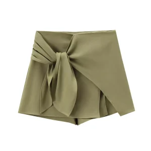 Casual Design Sense Niche Atmospheric Style Knot Decoration Skirt