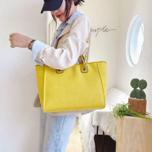 Casual Fashion Make Up Designer Large Capacity Shoulder Crossbody Chain Tote Bag