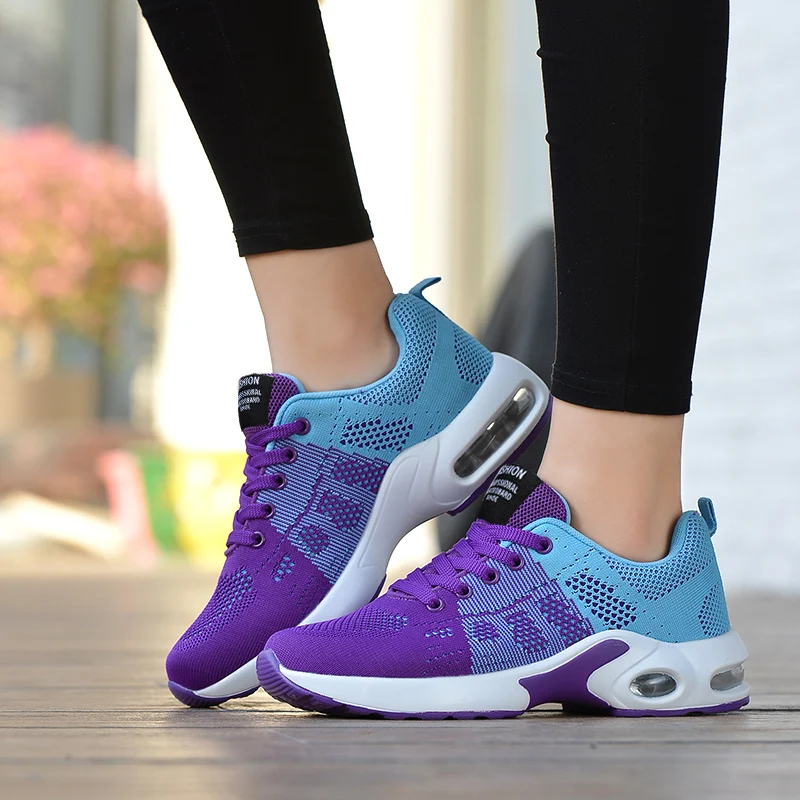 Casual Flying Weaving Air Cushioned Running Sports Shoes - Image 7