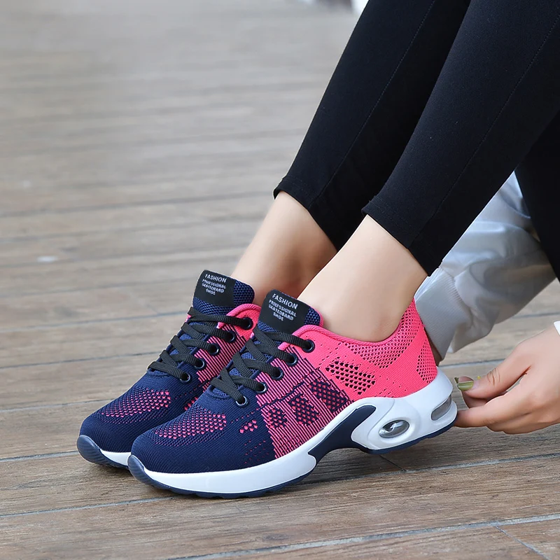 Casual Flying Weaving Air Cushioned Running Sports Shoes - Image 4