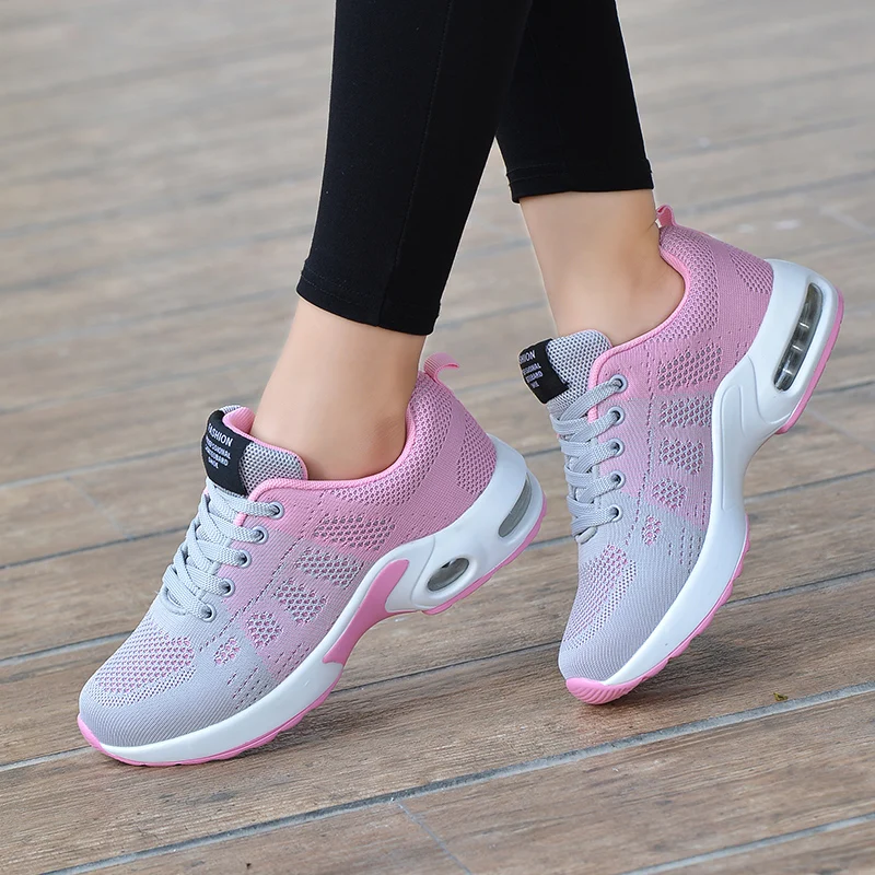 Casual Flying Weaving Air Cushioned Running Sports Shoes - Image 2