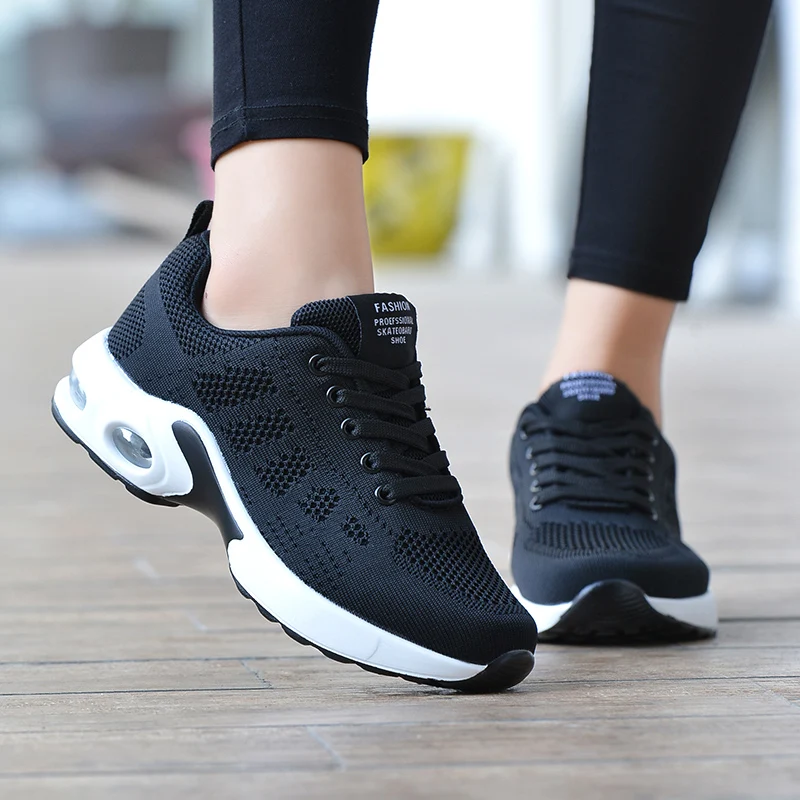 Casual Flying Weaving Air Cushioned Running Sports Shoes - Image 6
