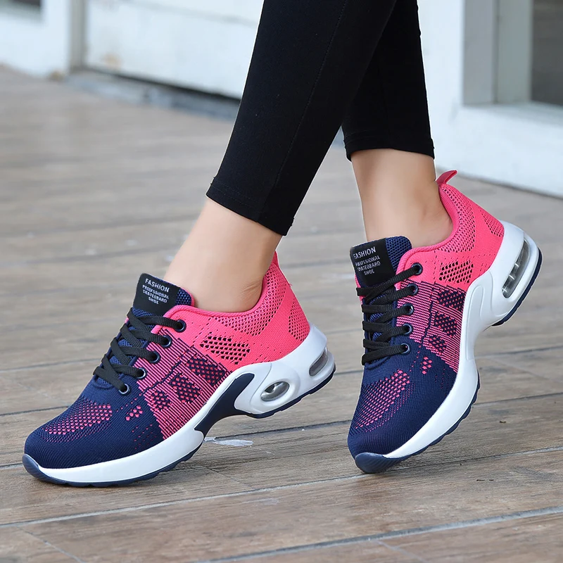 Casual Flying Weaving Air Cushioned Running Sports Shoes - Image 3