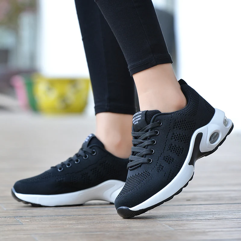 Casual Flying Weaving Air Cushioned Running Sports Shoes - Image 5