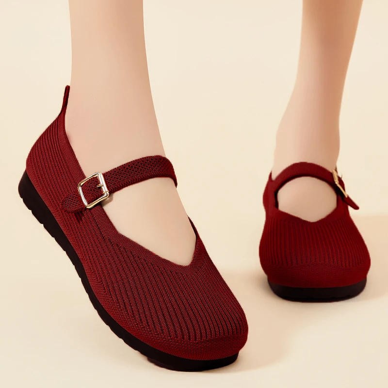 Casual Non-slip Breathable Soft Lightweight Low Heel Shoes - Image 4