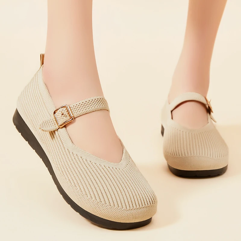 Casual Non-slip Breathable Soft Lightweight Low Heel Shoes