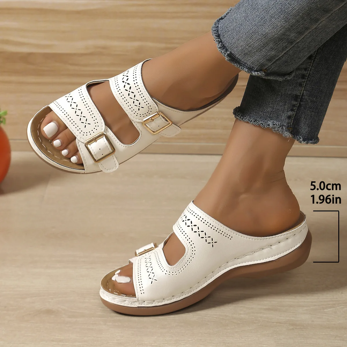 Casual Orthopedic Open Toe Anti-slip Platform Wedge Sandal - Image 2