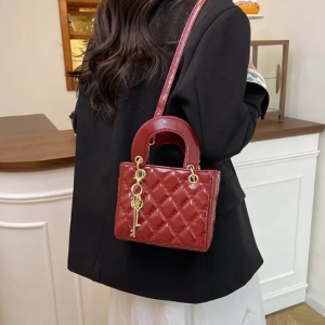 Casual PU Leather Simple Design High Quality Fashionable Versatile Crossbody Shoulder Bag