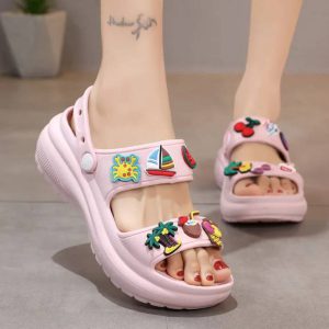 Casual Platform Outdoor Beach Style Peep Toe Non-slip Wedge Sandal
