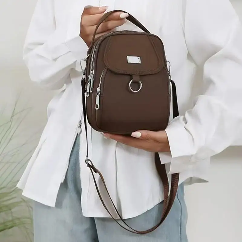 Casual Polyester Single Shoulder Strap Suitable For Both Versatile Zipper Crossbody Bag - Image 2