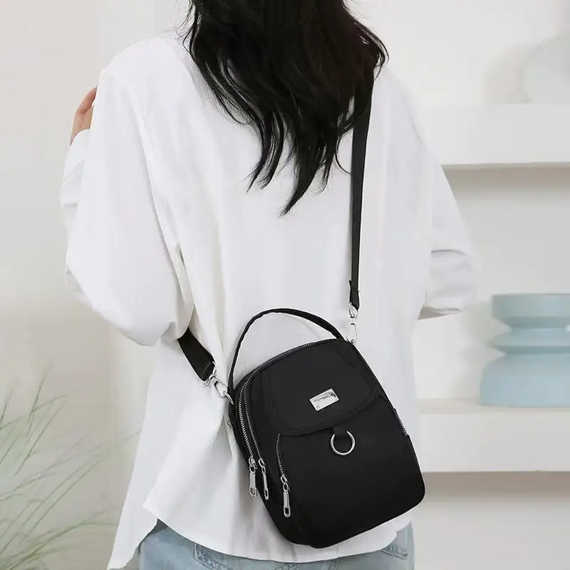 Casual Polyester Single Shoulder Strap Suitable For Both Versatile Zipper Crossbody Bag - Image 7