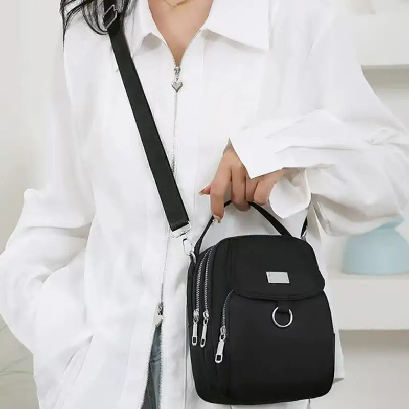 Casual Polyester Single Shoulder Strap Suitable For Both Versatile Zipper Crossbody Bag - Image 6