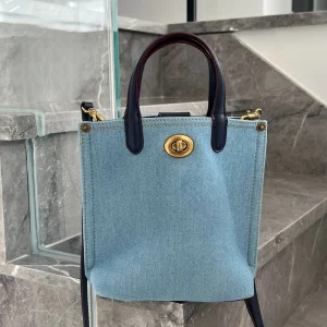 Casual Small Vegetable Denim Blue Hand-Held Versatile Tote Crossbody Bag