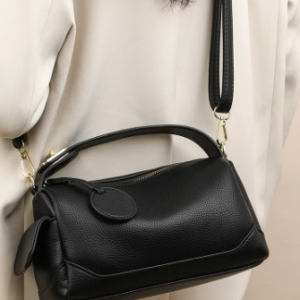 Casual Soft Genuine Leather Large Capacity Pillow Portable Shoulder Crossbody Bag