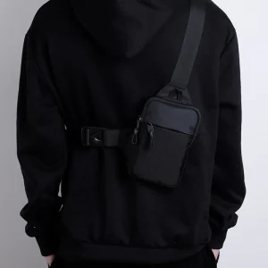 Casual Solid Trend Nylon Large Capacity Leisure Fitness Sports Crossbody Chest Bag