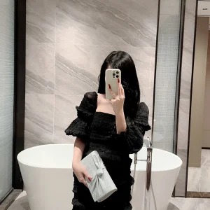 Classic Cross Design Sparkling Flap Evening Party Clutch Bag