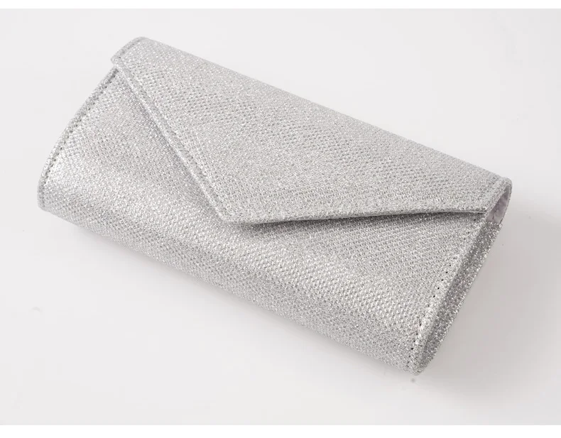 Classic Versatile Glitter Chain Envelope Clutches Evening Shoulder Bag - Image 7