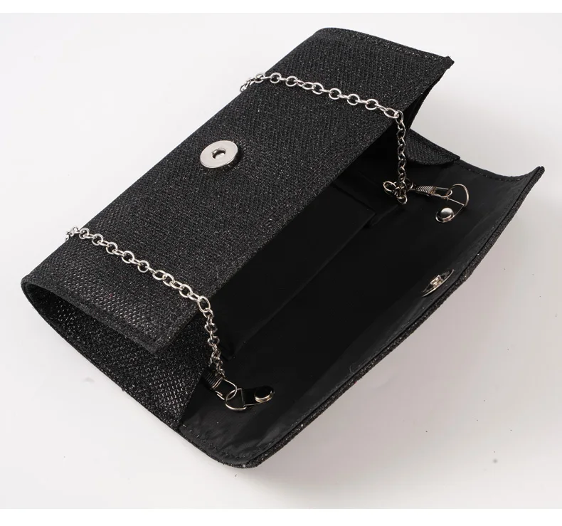 Classic Versatile Glitter Chain Envelope Clutches Evening Shoulder Bag - Image 3