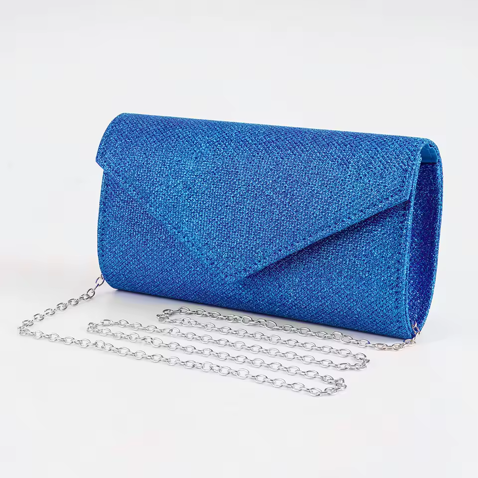 Classic Versatile Glitter Chain Envelope Clutches Evening Shoulder Bag - Image 9