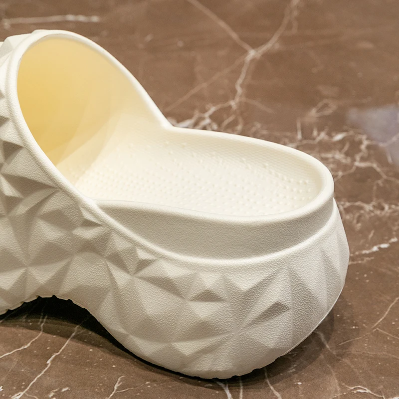 Comfort Soft Chunky Open Toe Non-slip Beach Style Thick Bottom Slides Slippers - Image 4