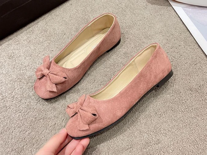 Comfortable Chic And Elegant With Bow Slip-on Square Toe Flat Loafers - Image 5