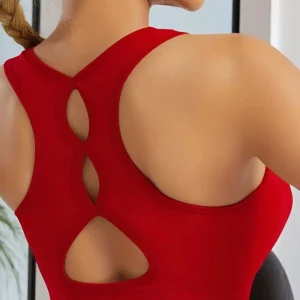 Comfortable Soft Yoga Top Backless Open Sports Vest Two-piece High Elastic Sports Bra