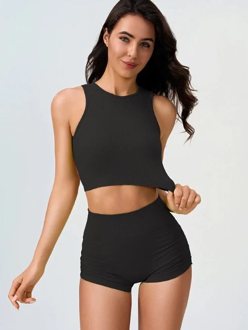 Cross-Strap With Beautiful Back Fixed Cups Shockproof for Fitness Training Top - Image 3