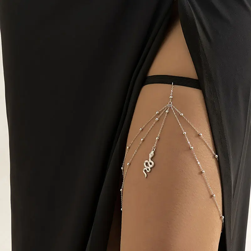 Delicate Snake Pendant Thigh Accessories Beach Style Leg Chain jewelry - Image 3