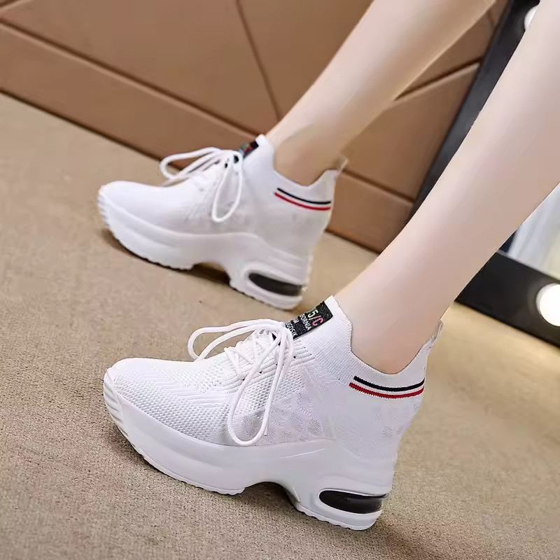 Designer Tennis Breathable PU Fabric Retro Lace-Up Sneakers