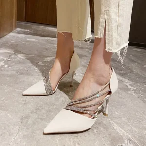 Elegant Shallow Pointed To Stripper Strappy Party High Heels