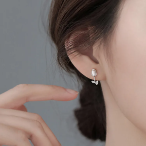 Fashion Creative Sterling Temperament Exquisite Flower Popular Stud Earrings