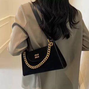 Fashionable Designer Matte Texture Versatile Shoulder Crossbody Bag Purse