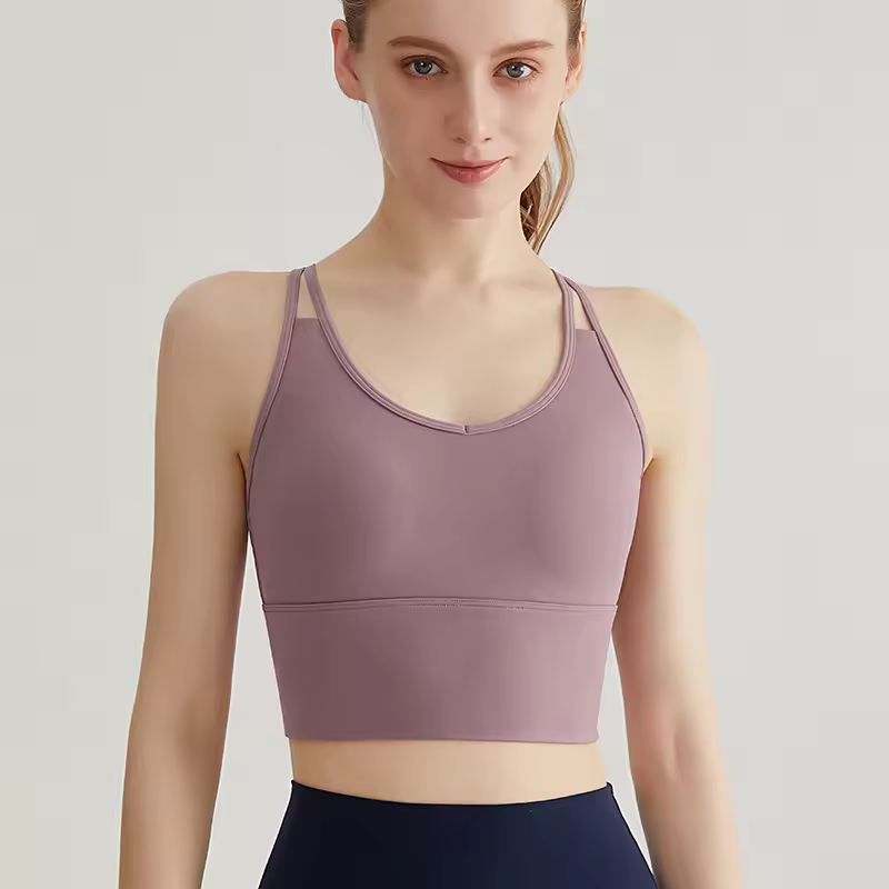 Fitness Strap High Support Running Workout Halter Yoga Bra