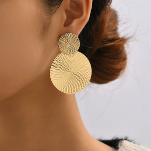 High Fashion Simple Bohemia Trendy Geometric Round Earrings Jewelry