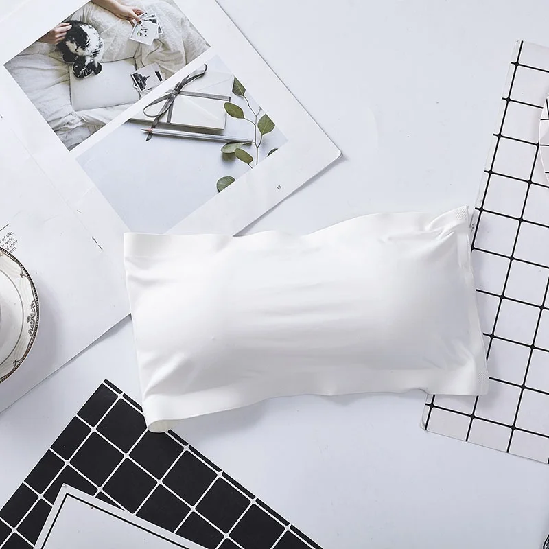 Invisible Bra Intimates Strapless Bustier Bandeau Breathable Wrapped Chest Underwear - Image 7