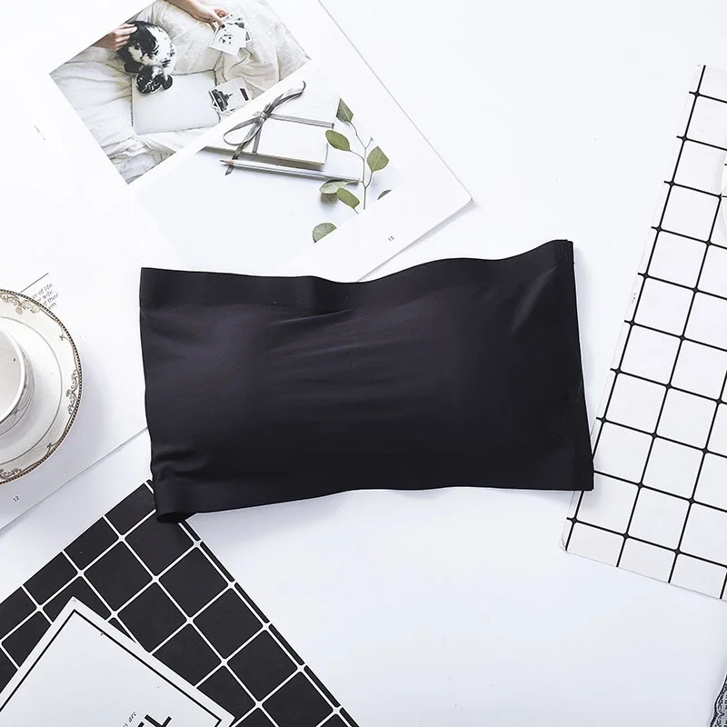 Invisible Bra Intimates Strapless Bustier Bandeau Breathable Wrapped Chest Underwear - Image 3