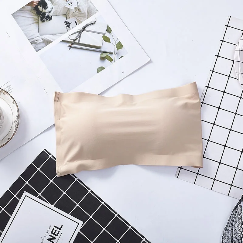 Invisible Bra Intimates Strapless Bustier Bandeau Breathable Wrapped Chest Underwear - Image 4