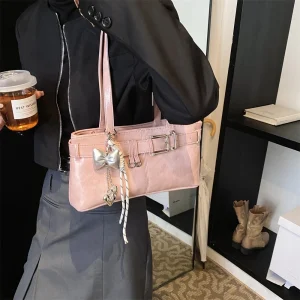 Luxury Designer Belt Buckle Design Shoulder Totes With Pendant Satchels Handbags