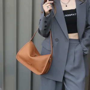 Luxury Designer Genuine Leather Pillow Large Capacity Single Shoulder Crossbody Bag