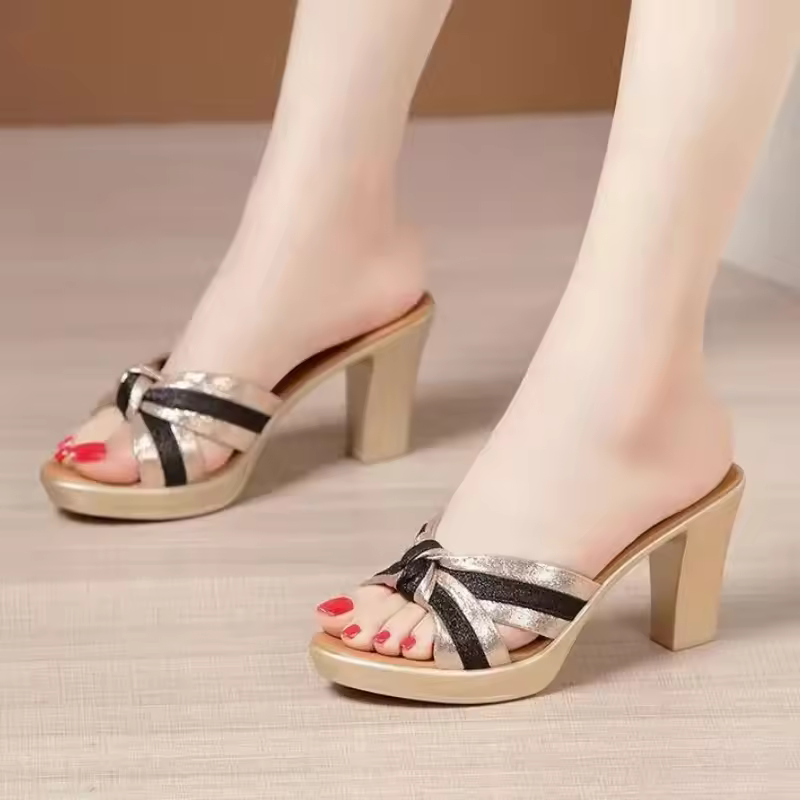Classic High Quanlity Evening Party Party High Heels Sandals