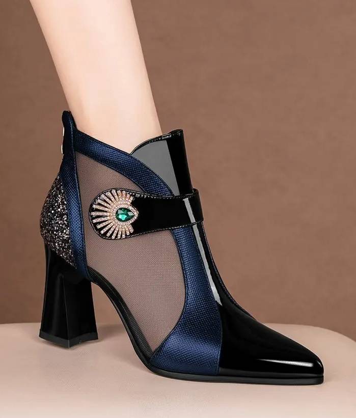 Luxury Pointed Toe Breathable High Heels Pumps