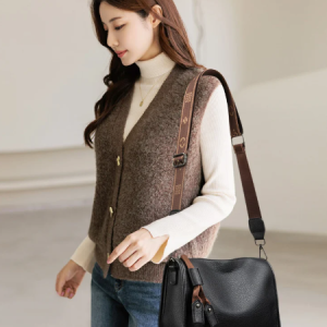 Luxury Soft Cowhide High Quality Genuine Leather Shoulder Crossbody Tote Bag