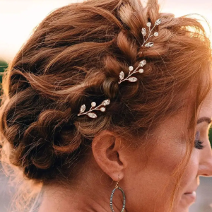 Pearl Hair Comb Rhinestone Crystal Hair Accessories 6Pcs Hairpins