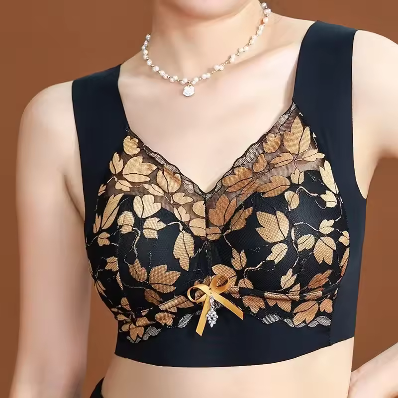 Push-up Anti-Sagging Underwear With Large Breasts And Small Breasts Seamless Lace Bra