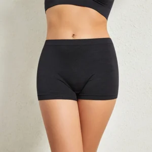 Seamless Boyshort Low Waist Underpants Breathable Sports Comfort Lingerie Panties