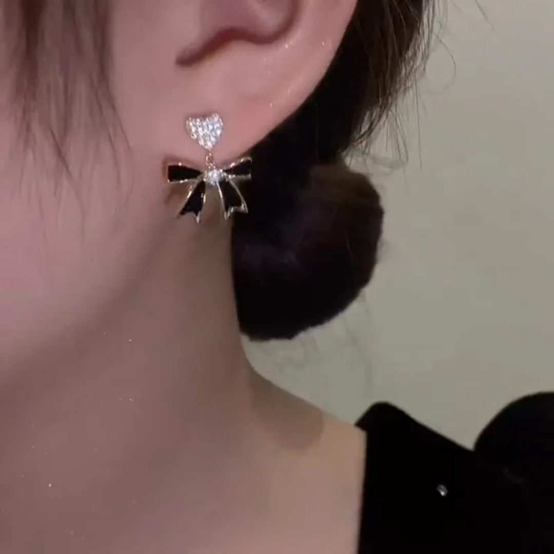 Simple Accessories Bow Fashionable Personalized Beautiful Earrings - Image 2