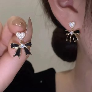 Simple Accessories Bow Fashionable Personalized Beautiful Earrings