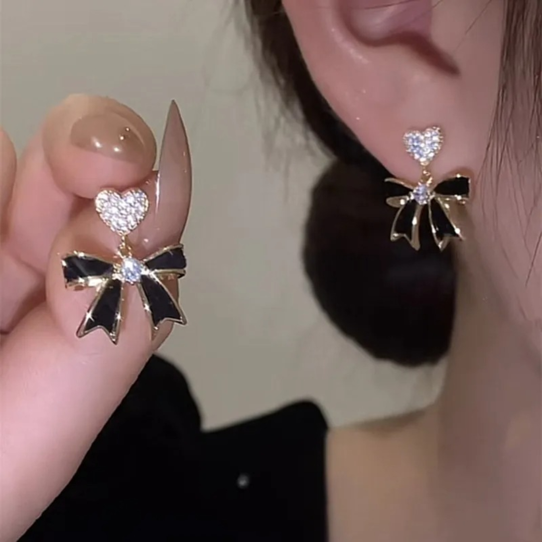 Simple Accessories Bow Fashionable Personalized Beautiful Earrings