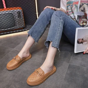 Soft Bottom Anti-slip Versatile Outer Wear Beach Style Flat Loafers